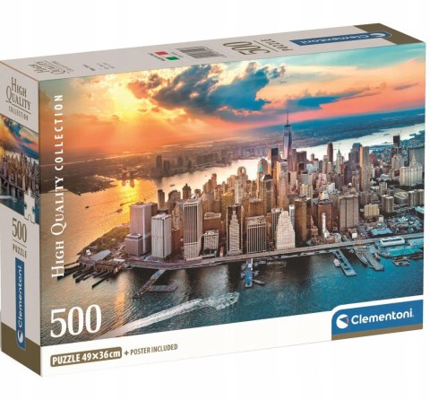 Puzzle 500 elementów Compact New York 35543 Clementoni
