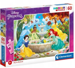 Puzzle 60 elementów 26064 Disney Księżniczki Clementoni Super Kolor 4+