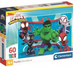 Puzzle 60 elementów 26595 Spidey i Super przyjaciele Clementoni 4+