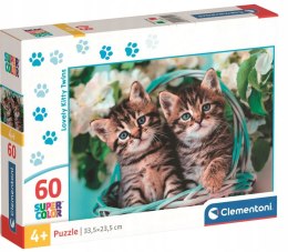 Puzzle 60 elementów 26599 Słodkie Kotki Koteczki Clementoni 4+
