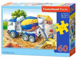 Puzzle 60 elementów Betoniarka plac budowy Castorland 5+