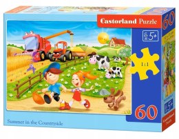 Puzzle 60 elementów Lato na Wsi Wieś Castorland 5+