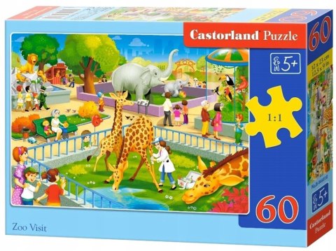 Puzzle 60 elementów Wizyta w Zoo Castorland 5+