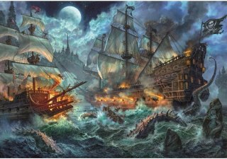 Puzzle 6000 elementów Bitwa Piracka Piraci 36530 Clementoni