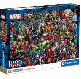 Puzzle Impossible 1000 elementów Marvel Avengers 39709 Clementoni