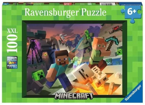 Puzzle XXL 100 elementów Minecraft Ravensburger