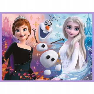 Puzzle + Memory 2w1 Kraina Lodu 93335 Księżniczki w swojej krainie Trefl 3+