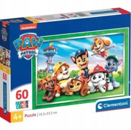 Puzzle Psi Patrol 60 elementów 26071 Clementoni Super Kolor 4+
