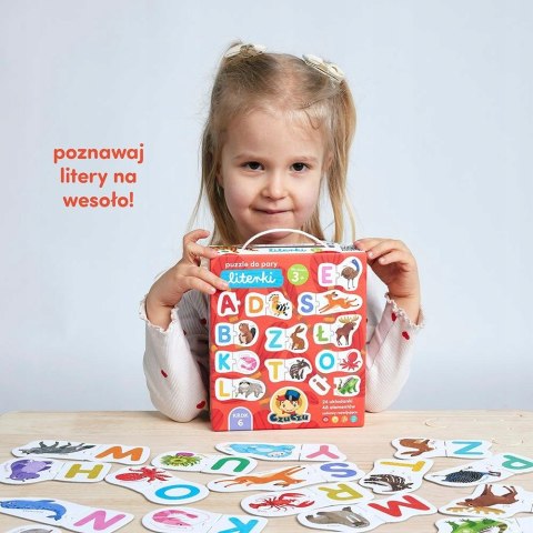 Puzzle do pary Literki CzuCzu Litery Układanka dla malucha 24 Układanki