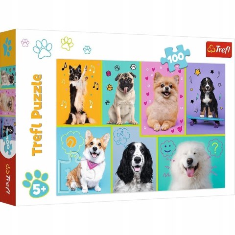 Puzzle w świecie piesków 100 elementów 16421 Trefl