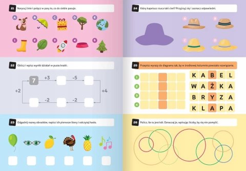 100 zadań łamigłówki dla dzieci od 6 lat Aksjomat