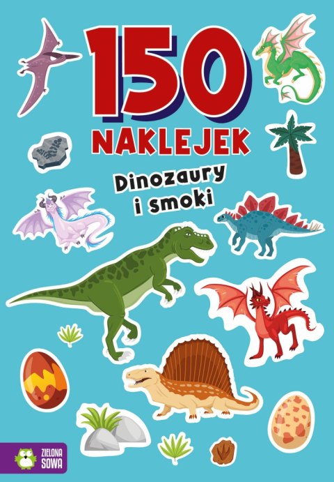 150 naklejek Zielona Sowa Naklejki Dinozaury i smoki
