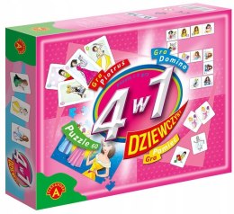 4w1 Dziewczyny Puzzle Domino Pamięć Alexander Karty