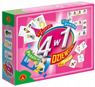 4w1 Dziewczyny Puzzle Domino Pamięć Alexander Karty