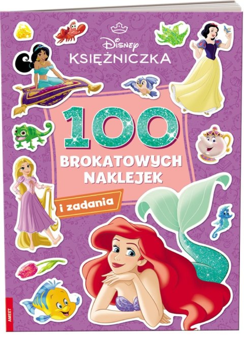 Disney Księżniczka 100 brokatowych naklejek Ameet Naklejki Księżniczki