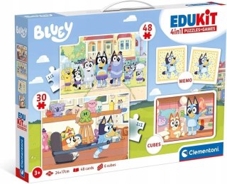 Edukit Bluey 18320 Clementoni Puzzle Memory Kostki 4w1