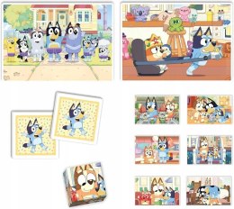 Edukit Bluey 18320 Clementoni Puzzle Memory Kostki 4w1