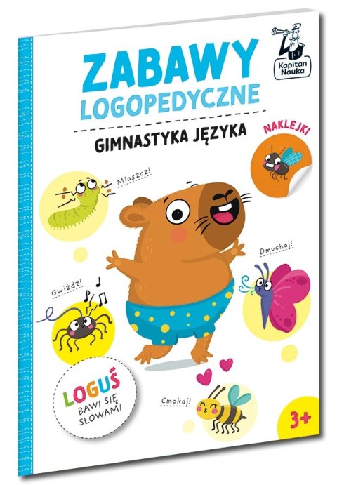 Gimnastyka języka Kapitan Nauka Loguś bawi się słowami Zabawy logopedyczne