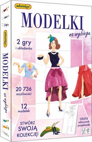 Gra planszowa Modelki Na Wybiegu Adamigo