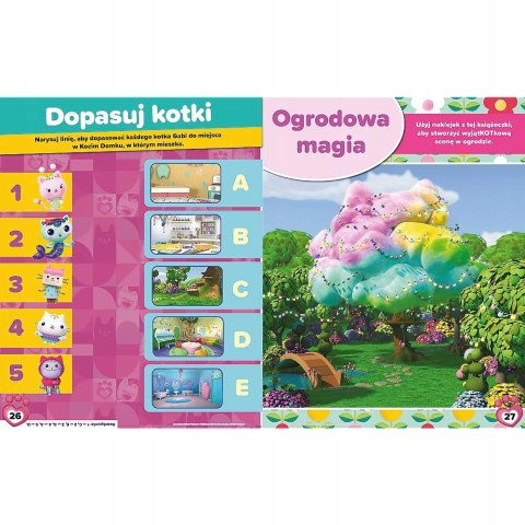 Koci Domek Gabi 300 naklejek Naklejki Trefl Zadania Łamigłówki