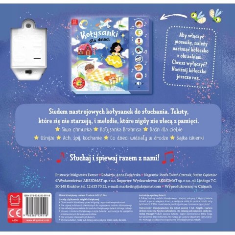 Kołysanki dla dzieci Słuchaj i śpiewaj! Książka dźwiękowa Aksjomat Kołysanki dla dzieci Słuchaj i śpiewaj! Książka dźwiękowa Aksjomat