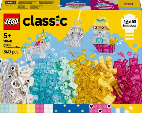 Lego Classic 11040 Magiczny zestaw z przezroczystymi klockami