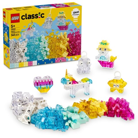 Lego Classic 11040 Magiczny zestaw z przezroczystymi klockami