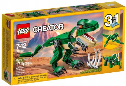 Lego Creator 31058 Potężne dinozaury 7+ Klocki 3w1