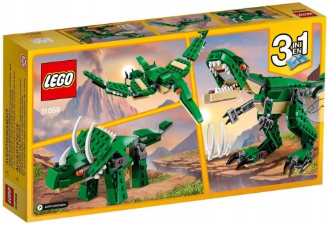 Lego Creator 31058 Potężne dinozaury 7+ Klocki 3w1