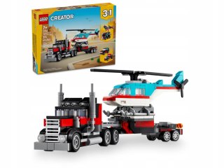 Lego Creator 31146 Ciężarówka z platformą i helikopter 3w1
