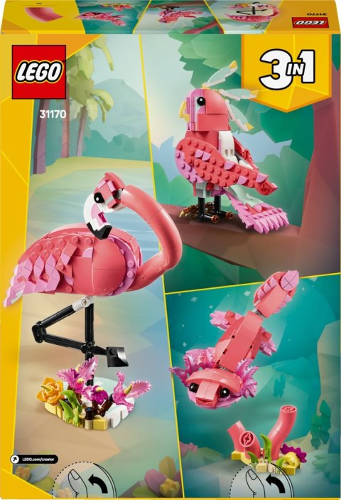 Lego Creator 31170 Dzikie zwierzęta różowy flaming