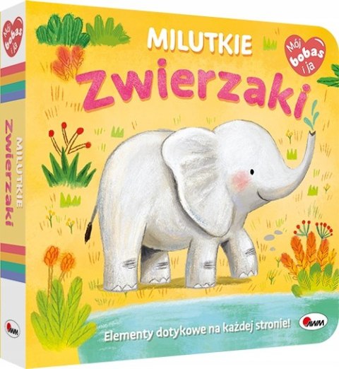 Mój bobas Milutkie Zwierzaki dotykowa książeczka sensoryczna dla niemowląt