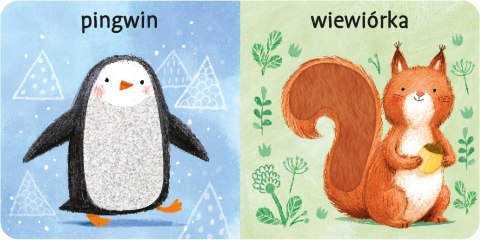 Mój bobas Milutkie Zwierzaki dotykowa książeczka sensoryczna dla niemowląt