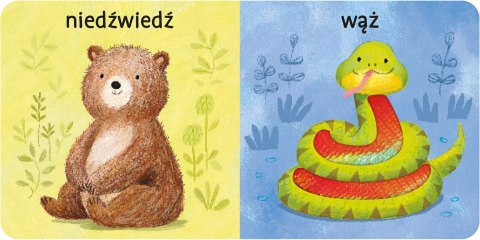 Mój bobas Milutkie Zwierzaki dotykowa książeczka sensoryczna dla niemowląt