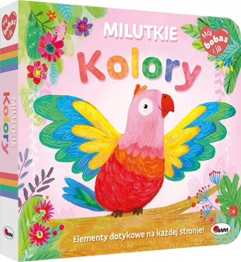 Mój bobas Milutkie kolory dotykowa książeczka sensoryczna dla niemowląt