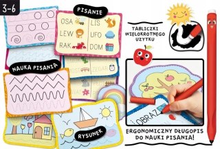 Montessori Szkoła Pisania 18 Tabliczek i Długopis Lisciani