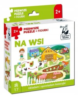 Na wsi Pierwsze puzzle figurki Kapitan Nauka Układam i Opowiadam Historyjki