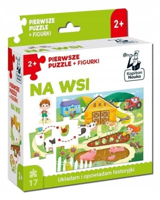 Na wsi Pierwsze puzzle figurki Kapitan Nauka Układam i Opowiadam Historyjki