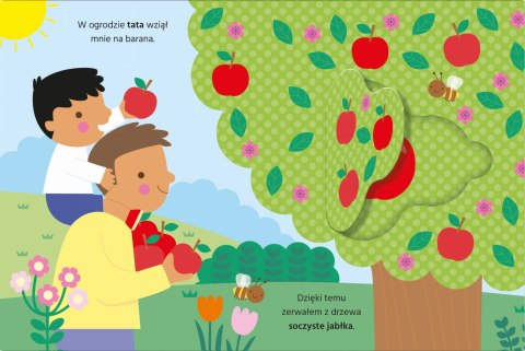 Pachnący ogród Książeczka sensoryczna z warstwą zapachową i okienkami