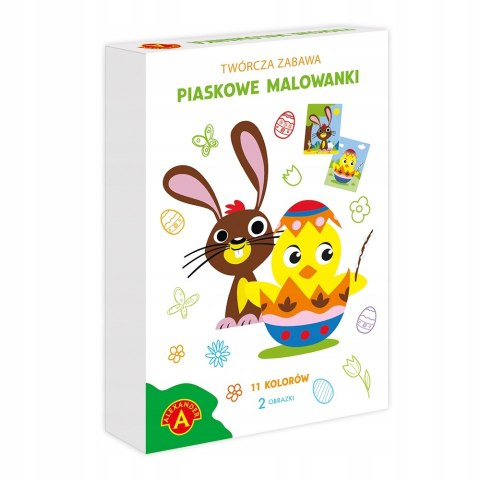 Piaskowe Malowanki Wielkanocny Kurczaczek i Zajączek Alexander Wielkanoc