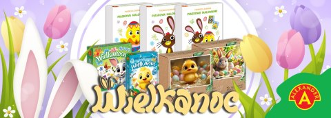 Piaskowe Malowanki Wielkanocny Kurczaczek i Zajączek Alexander Wielkanoc