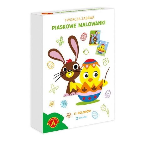 Piaskowe Malowanki Wielkanocny Kurczaczek i Zajączek Alexander Wielkanoc