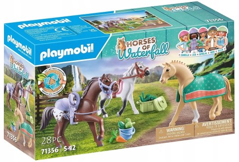 Playmobil 71356 3 konie: Morgan, Quarter Horse i Angloar