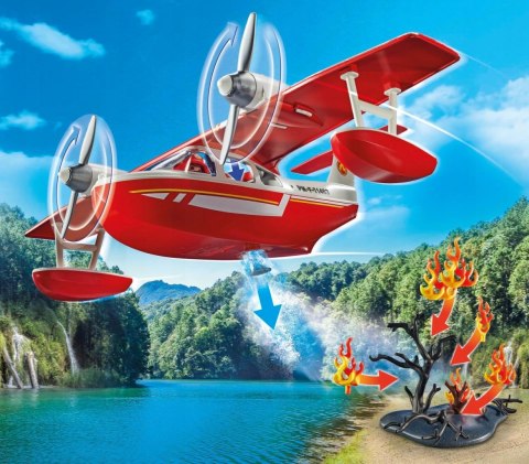 Playmobil Action Heroes 71463 Samolot Straży pożarnej z funkcją gaszenia