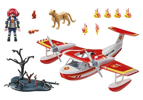 Playmobil Action Heroes 71463 Samolot Straży pożarnej z funkcją gaszenia