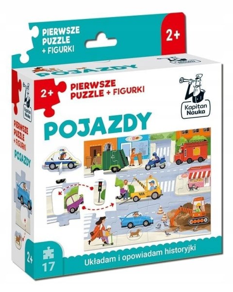 Pojazdy Pierwsze puzzle figurki Kapitan Nauka Układam Opowiadam Historyjki