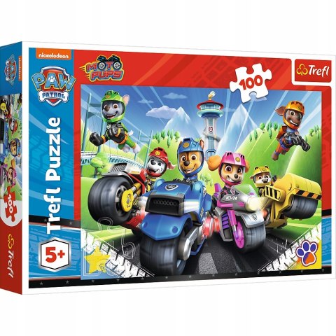 Puzzle 100 Psi Patrol na motorach 16430 Trefl