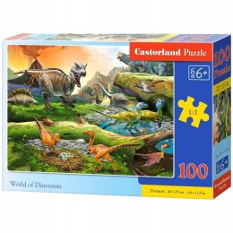 Puzzle 100 elementów Świat dinozaurów Castorland 6+