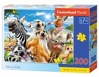 Puzzle 200 elementów Afrykańskie selfie 7+ Castorland