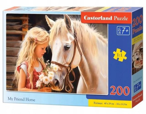 Puzzle 200 elementów Mój przyjaciel koń 7+ Castorland